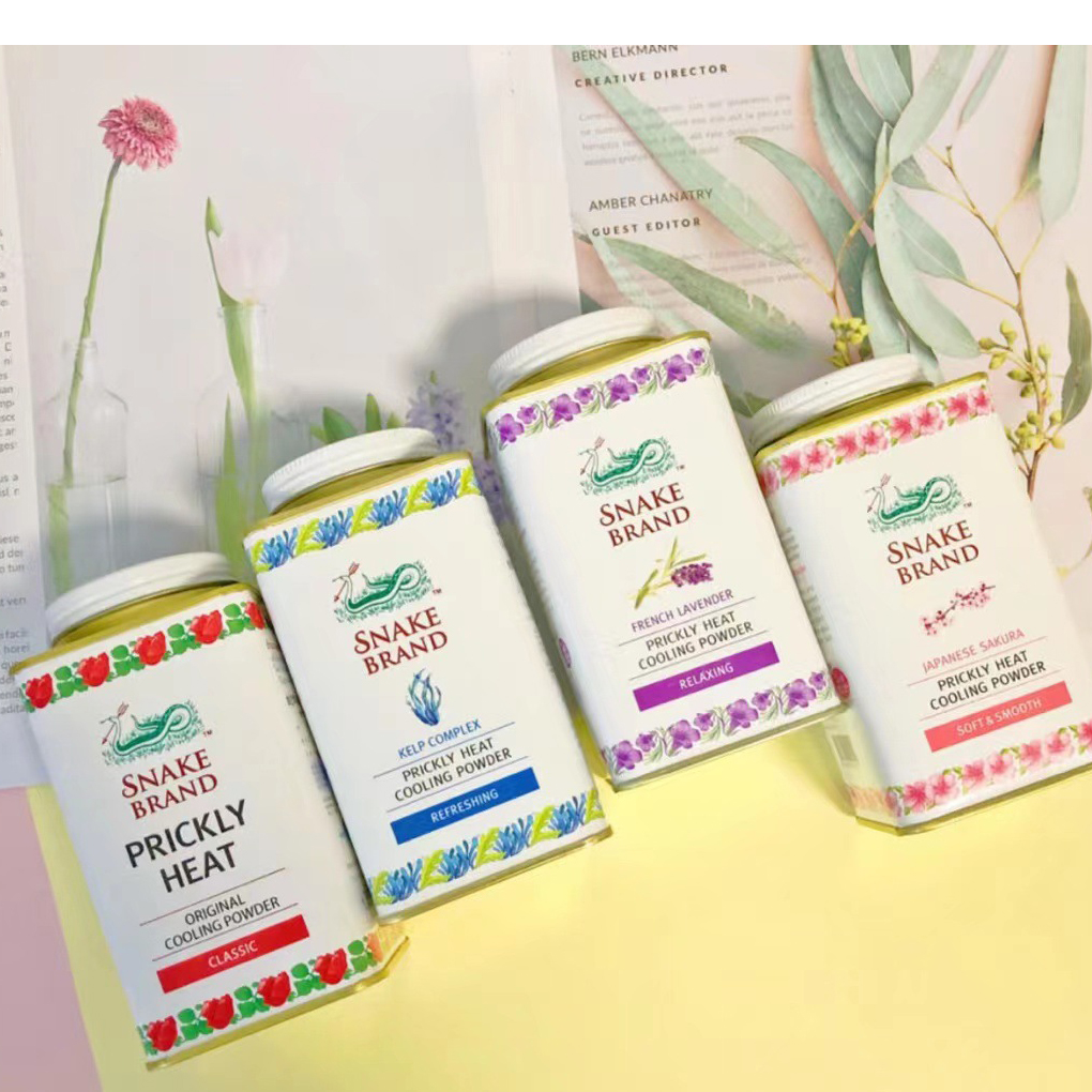 Phấn lạnh Snake Prickly Heat Thái Lan 140g