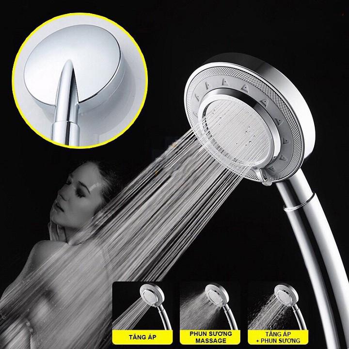 Combo 03 bát sen tăng áp ba chê độ nước VT06