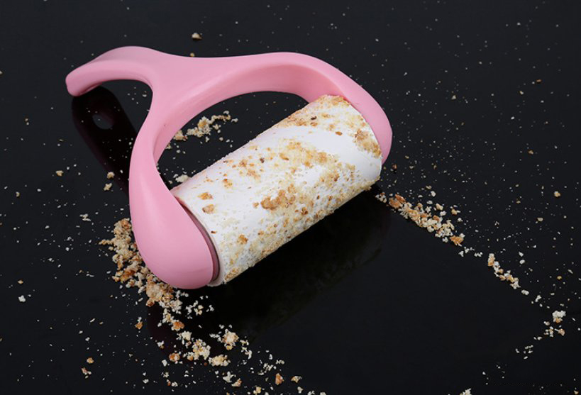 Cây Lăn Bụi Quần Áo Cán Cong Xoay 360 Độ