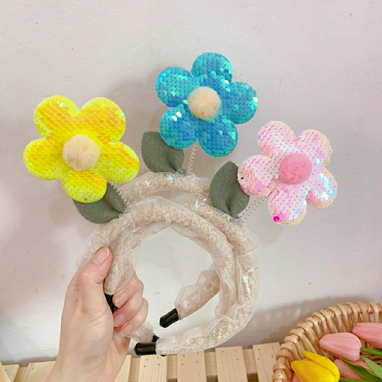 BĂNG ĐÔ , CÀI TÓC , bờm tóc HOA KIM SA CUTE CHO BÉ
