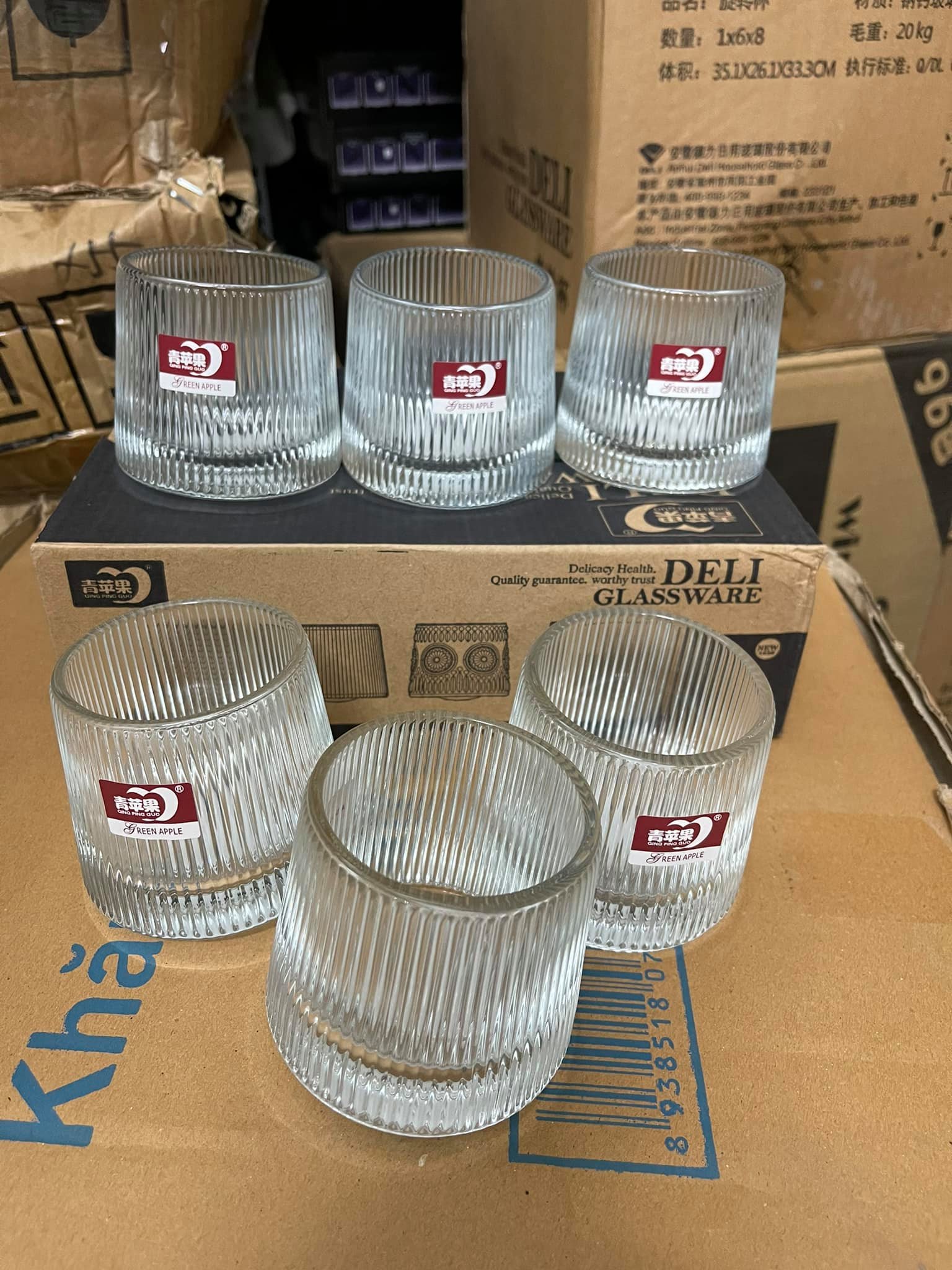 Bộ 6 cốc đế xoay cao cấp