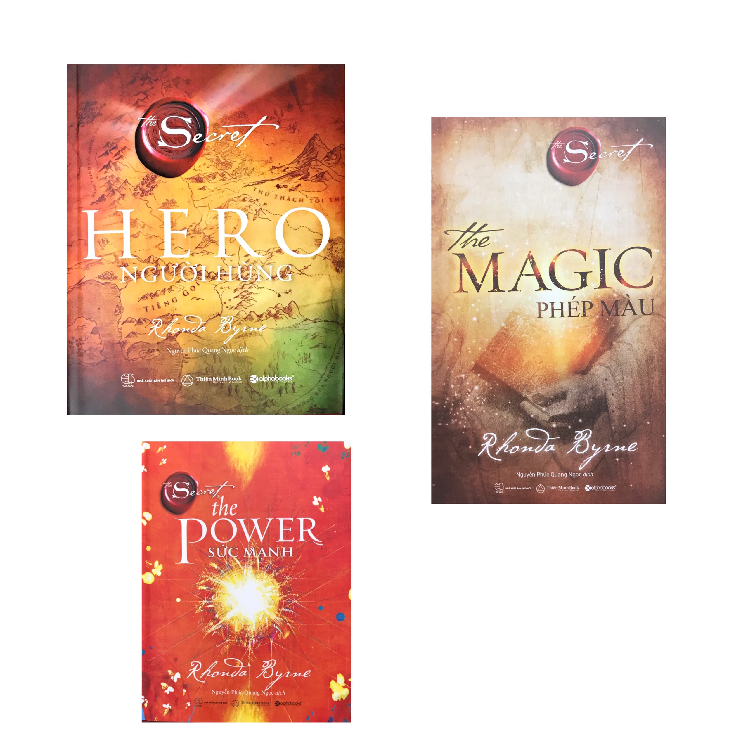 Sách combo 3 cuốn the secret , hero người hùng + magic phép màu + power sức mạnh