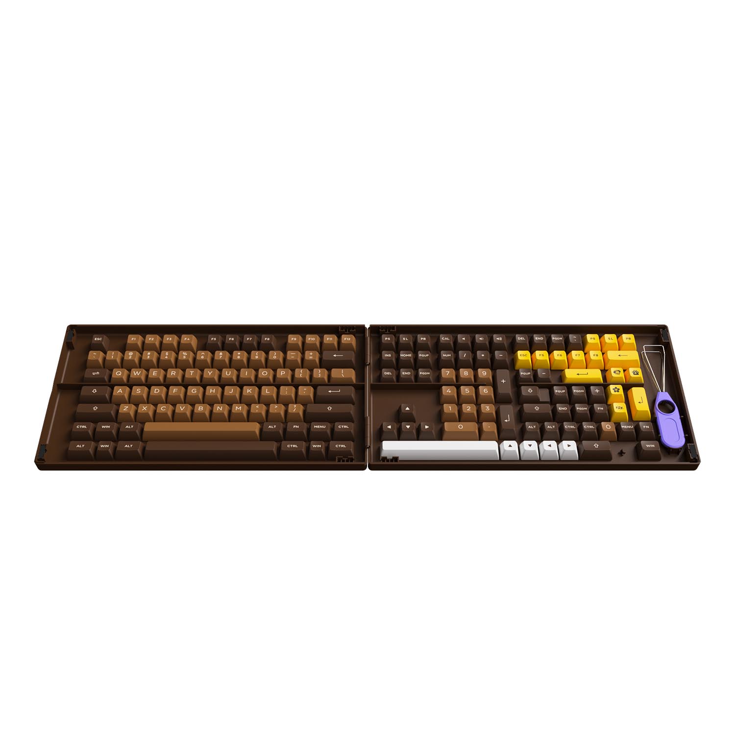 Bộ keycap AKKO Chocolate (PBT Double-Shot/ ASA profile/ 178 nút)
