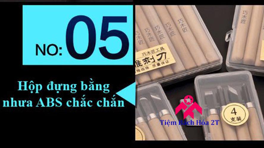 Bộ 12 dao khắc - đục - tiện gỗ đa năng