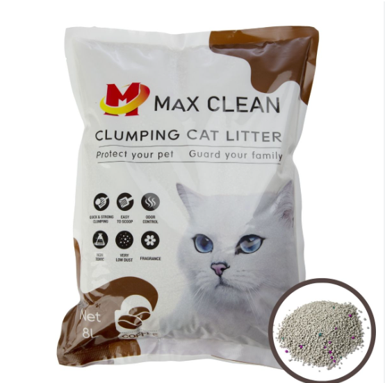 CÁT ĐẤT SÉT BENTONITE - CÁT VỆ SINH CHO MÈO MAX CLEAN