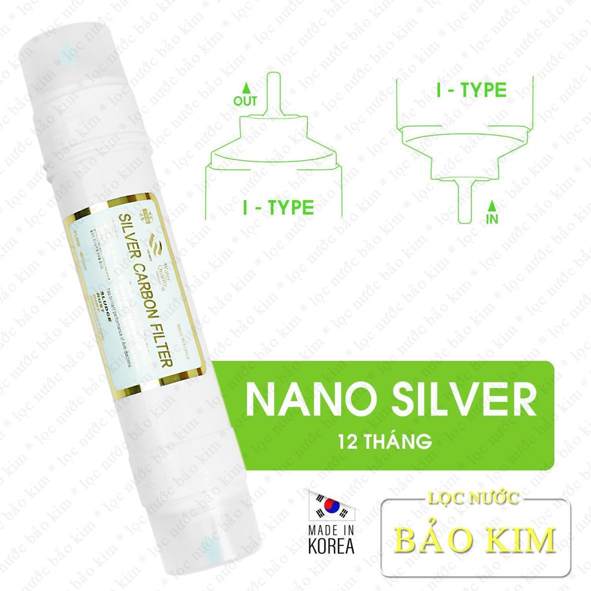 Lõi lọc nước nano silver hàn quốc type i