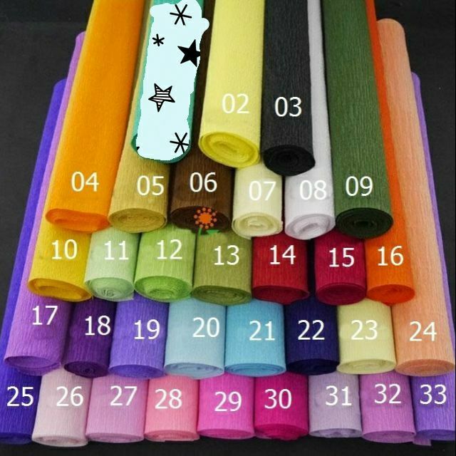 Crepe Paper, Flower Folding Paper 50X250Cm (1 Roll)