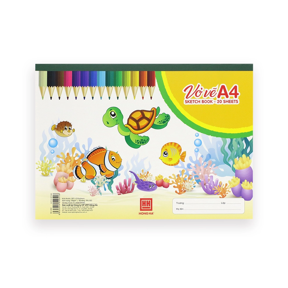 Vở vẽ A4 Hồng Hà 4941 (20 tờ)