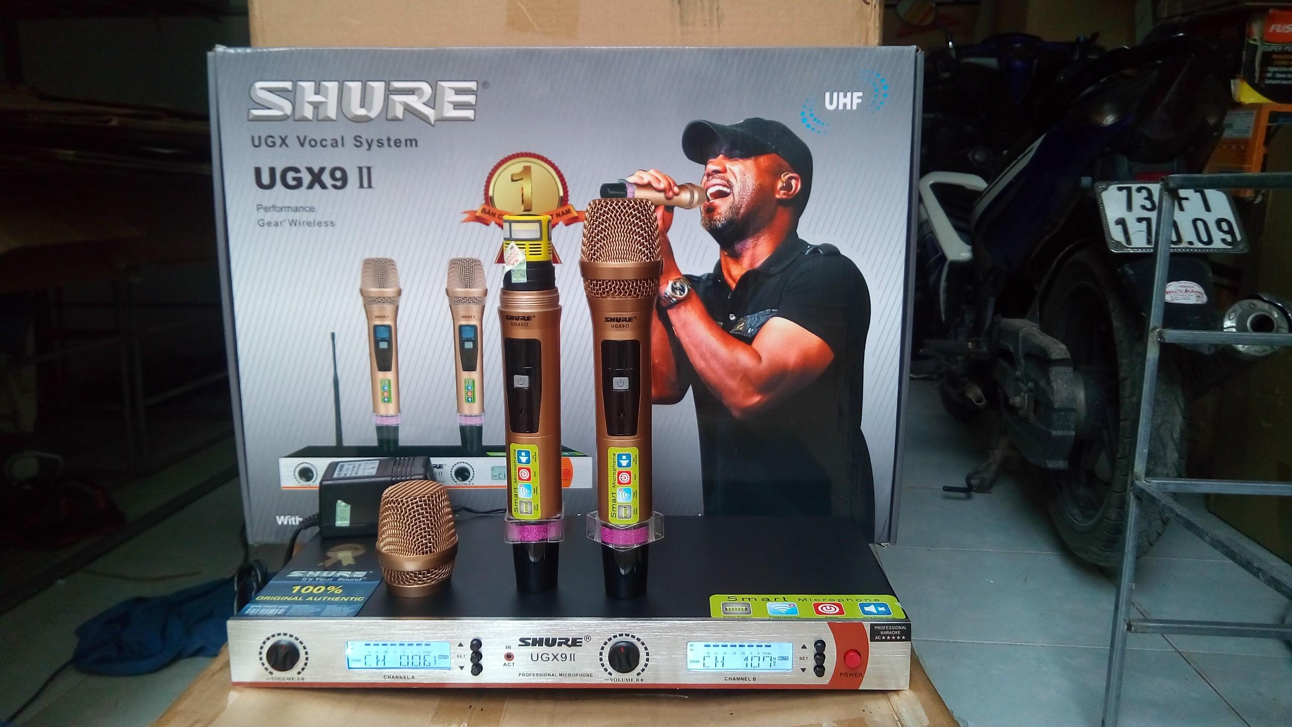 [HCM]Micro không dây dòng cao cấp SHURE UGX9 II (loại 1) - Micro Shure UGX9