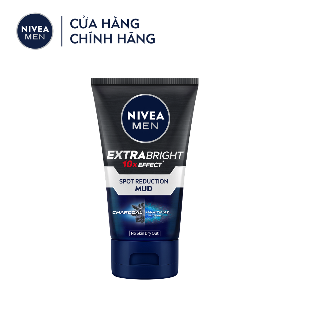 [Chỉ 19.10 - Đơn 199k tặng Túi tote] Sữa Rửa Mặt NIVEA MEN Extra Bright Giúp Sáng Da - Mờ Thâm Mụn (100 g)