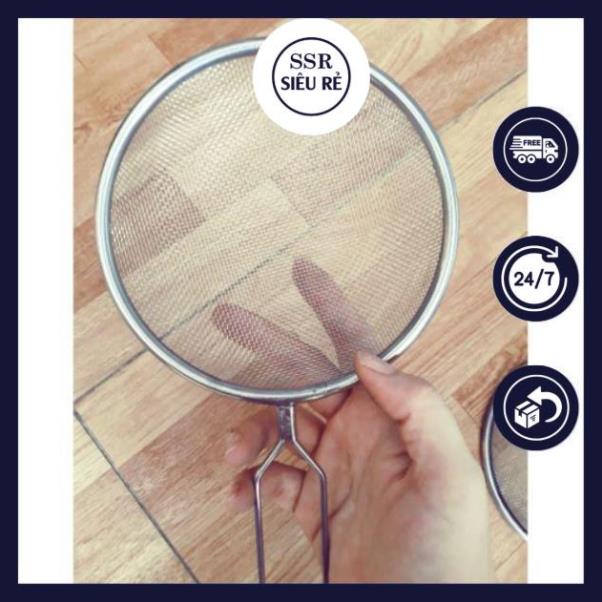 Vợt lọc, ray thực phẩm lỗ nhỏ 10cm ( lọc bột - rây bột - rá cua )