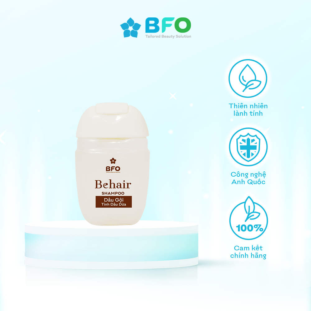 Dầu xả behair tinh dầu dừa giúp mềm mượt giảm gãy rụng kích thích mọc tóc 30ml