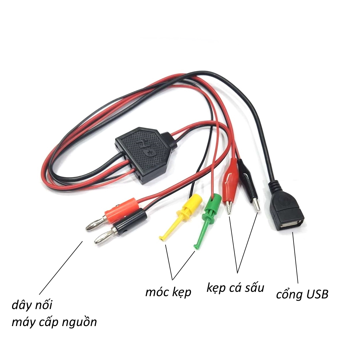 DÂY CÁP NGUỒN NHIỀU ĐẦU CHO MÁY CẤP NGUỒN ĐA NĂNG
