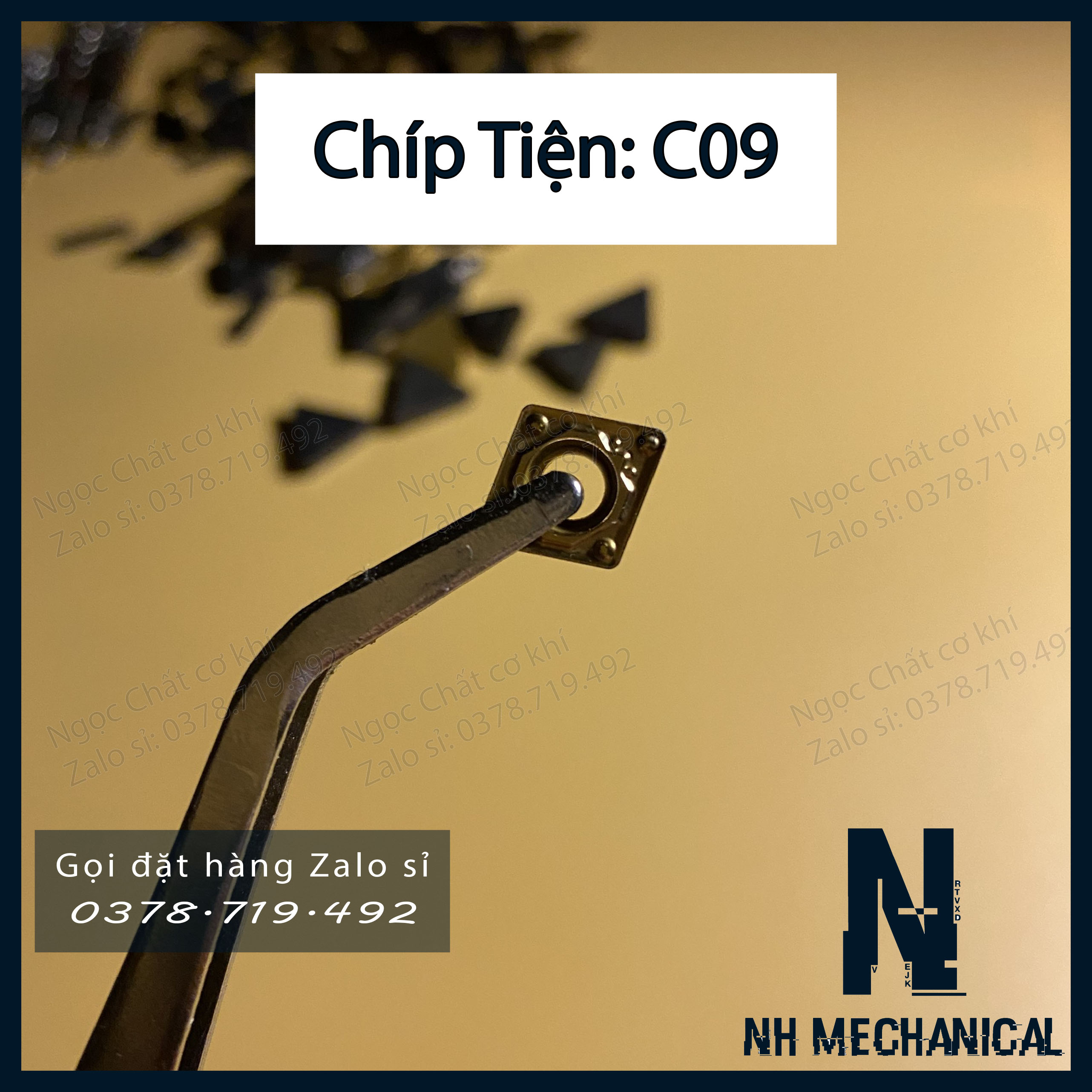 Mảnh chip tiện móc lỗ C09 Nhật lướt (có sỉ)