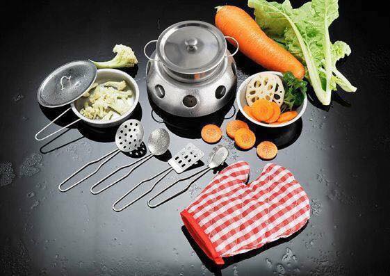 Bộ đồ chơi INOX 40 món Có bếp dành cho bé