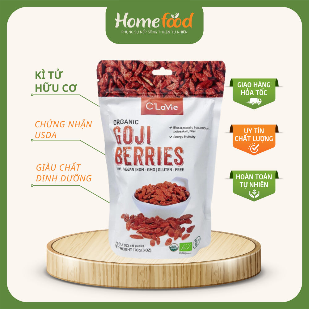 Kỷ tử hữu cơ 170g/kì tử khô