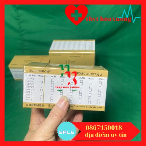 Chỉ phẩu thuật tự tiêu catgut 6/0[ giá tốt]