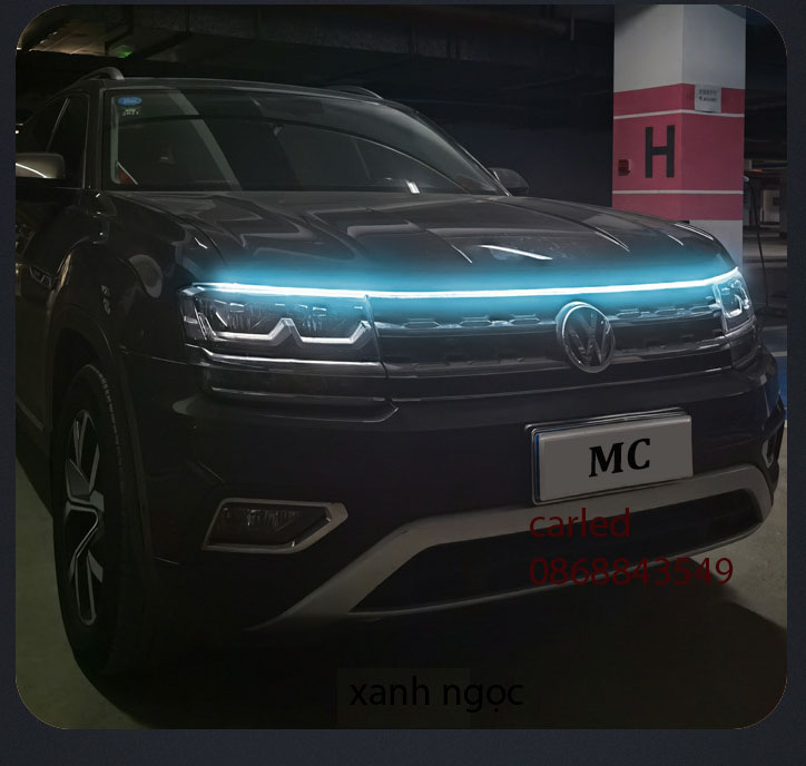 đèn led mí daylight dùng dán nắp capo xe ô tô dài 1m2