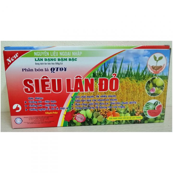 2 GÓI Phân bón Siêu Lân Đỏ dùng cho hoa hồng