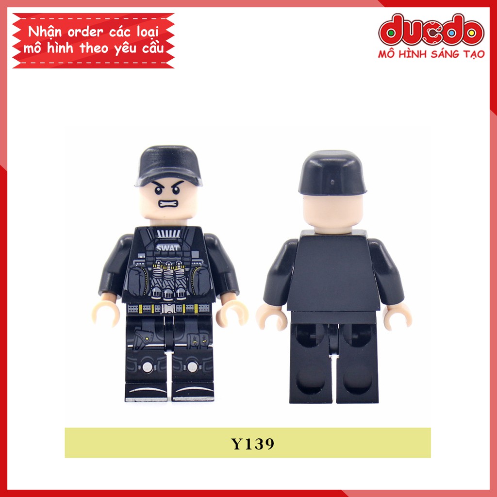 Minifigures lính swat siêu chất mới - đồ chơi lắp ghép xếp hình mini lính army ww2 y139 140