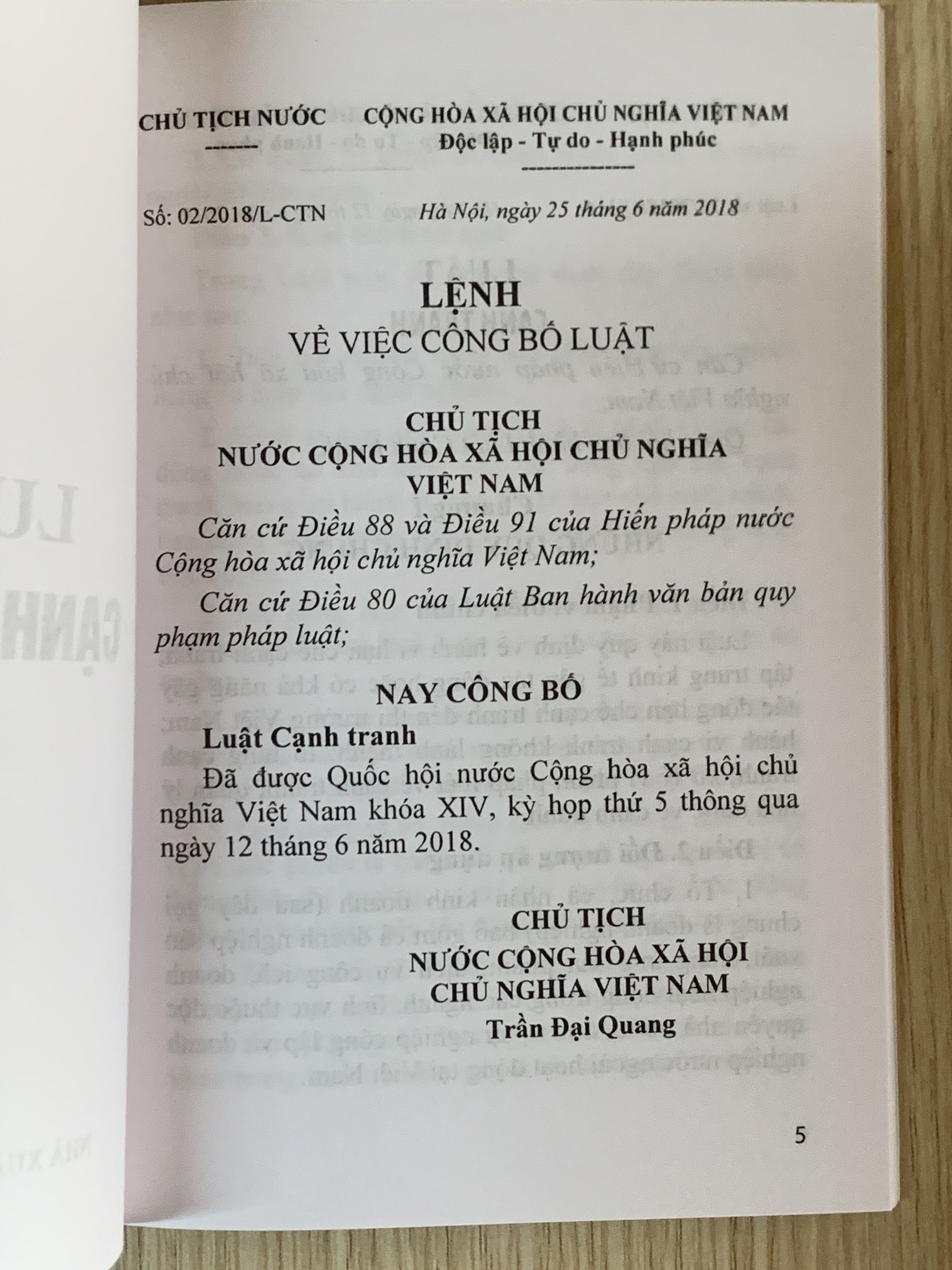 Luật Cạnh Tranh