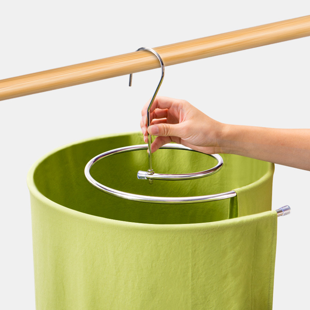 Móc treo chăn mền, phơi đồ quần áo, chăn ga, thảm rèm hình xoắn ốc tròn INOX chịu lực 10kg
