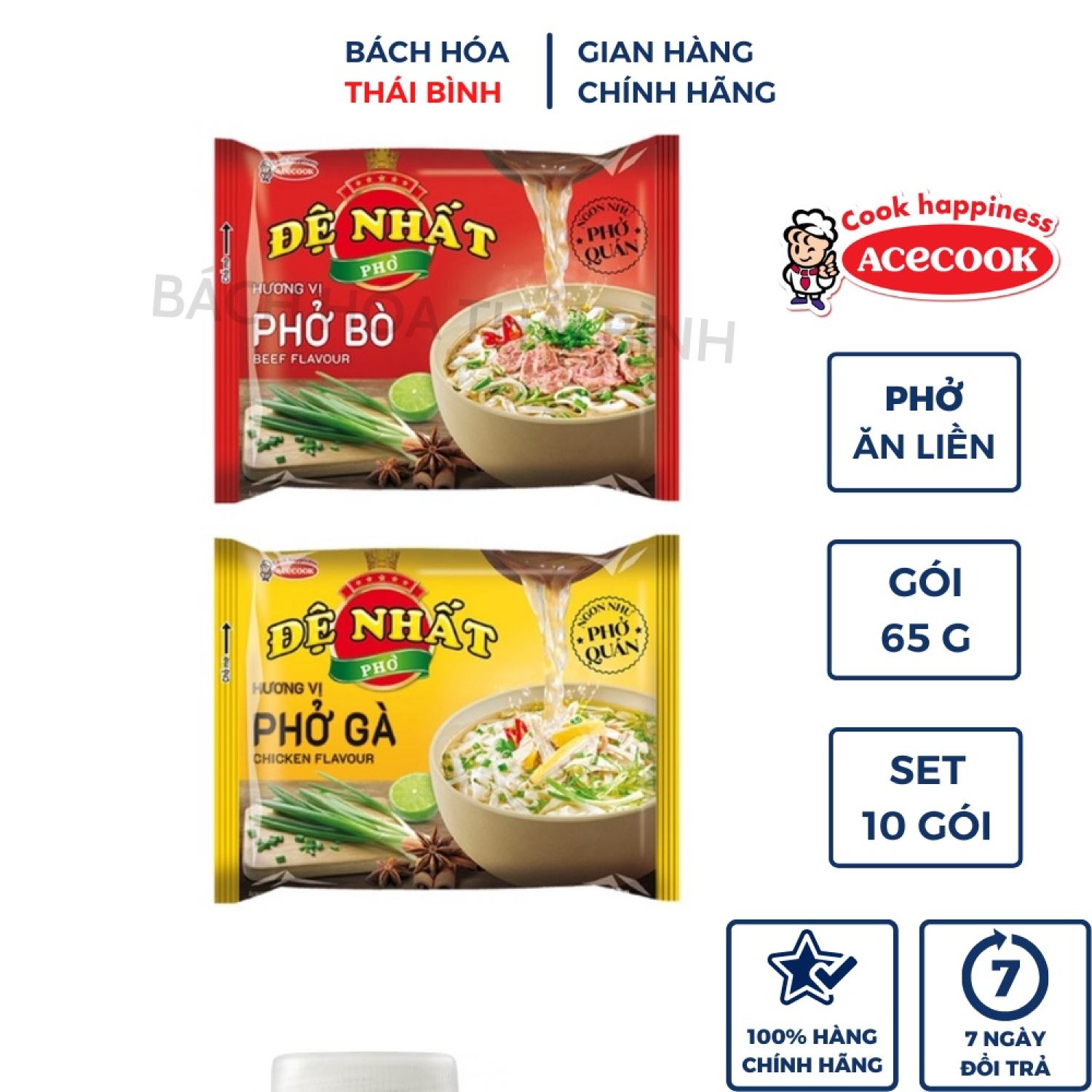 10 gói phở gà/bò đệ ƞhất