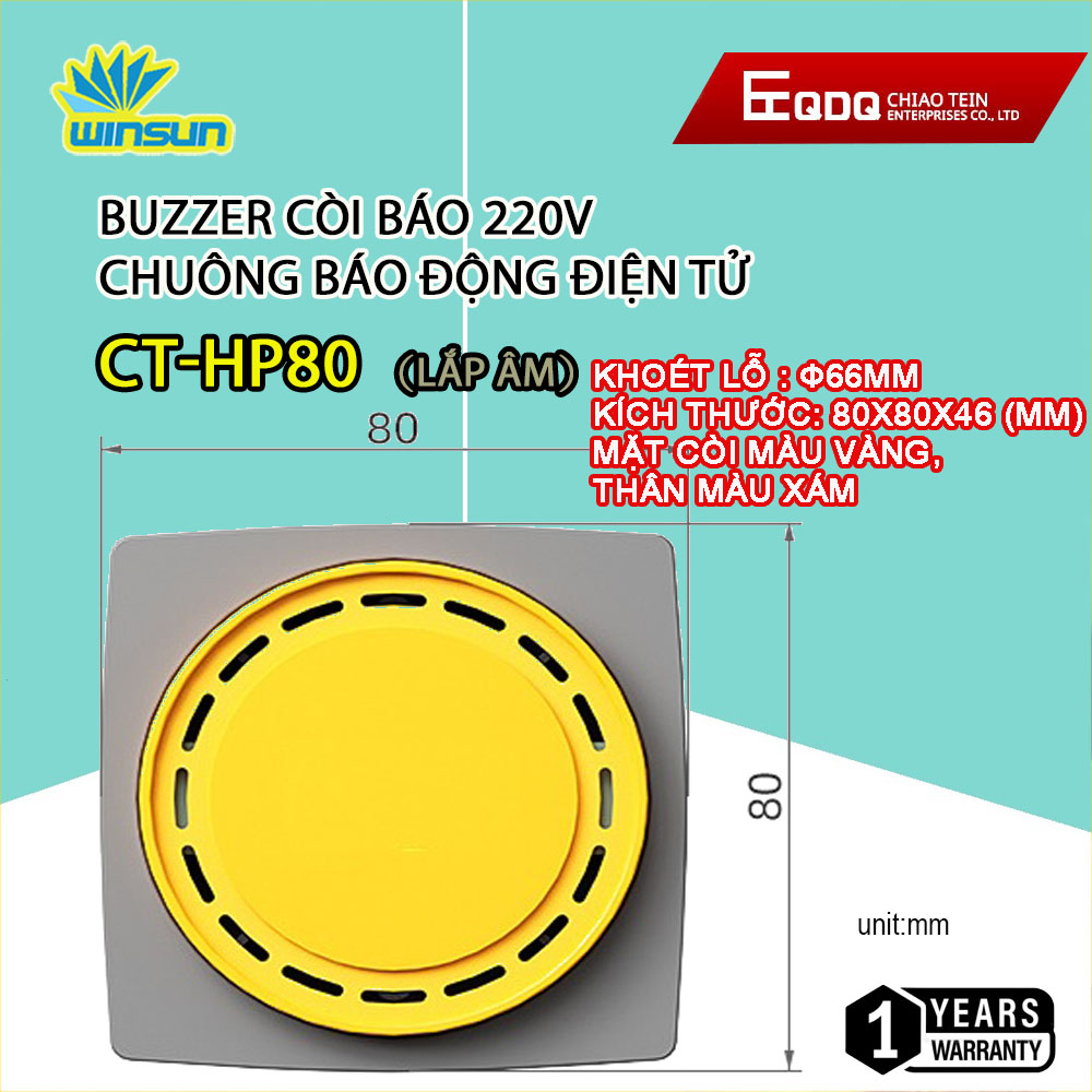 Còi báo 220V Chuông báo động điện tử