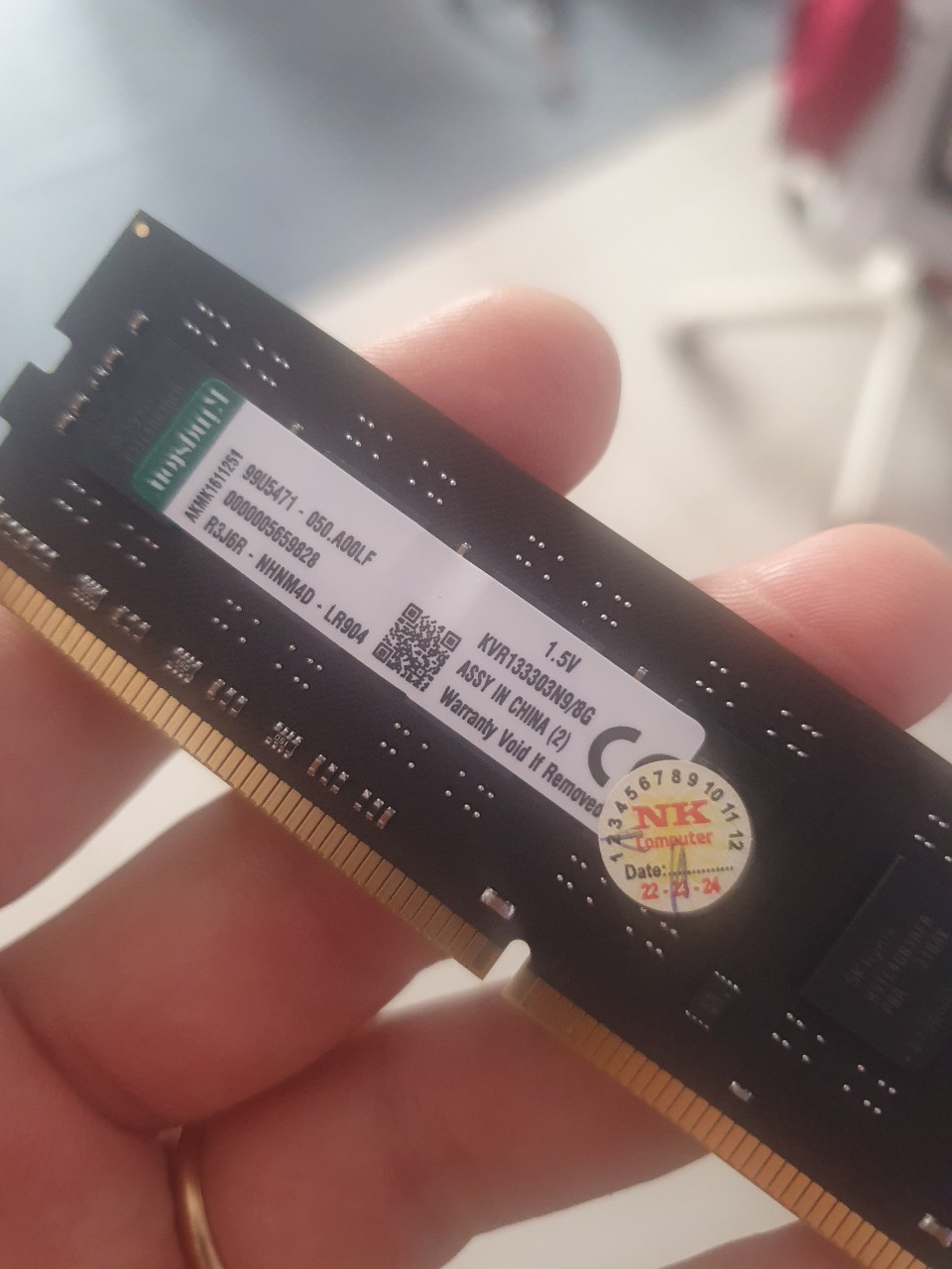 Ram DDR3 8GB BUS 1600 Kingston NEW