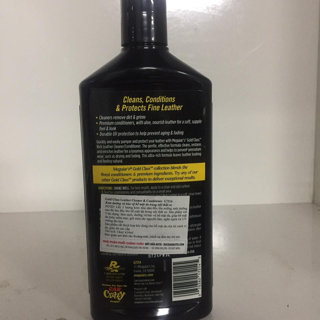 MEGUIARS CHAI DƯỠNG DA GOLD CLASS RICH LEATHER 414ml