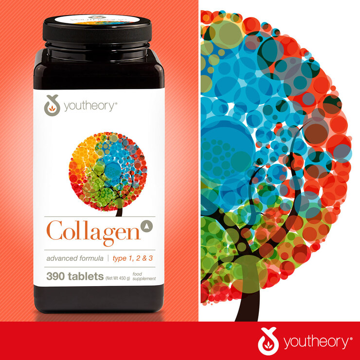 Collagen Youtheory đẹp da type 1 2 & 3 (390 viên)