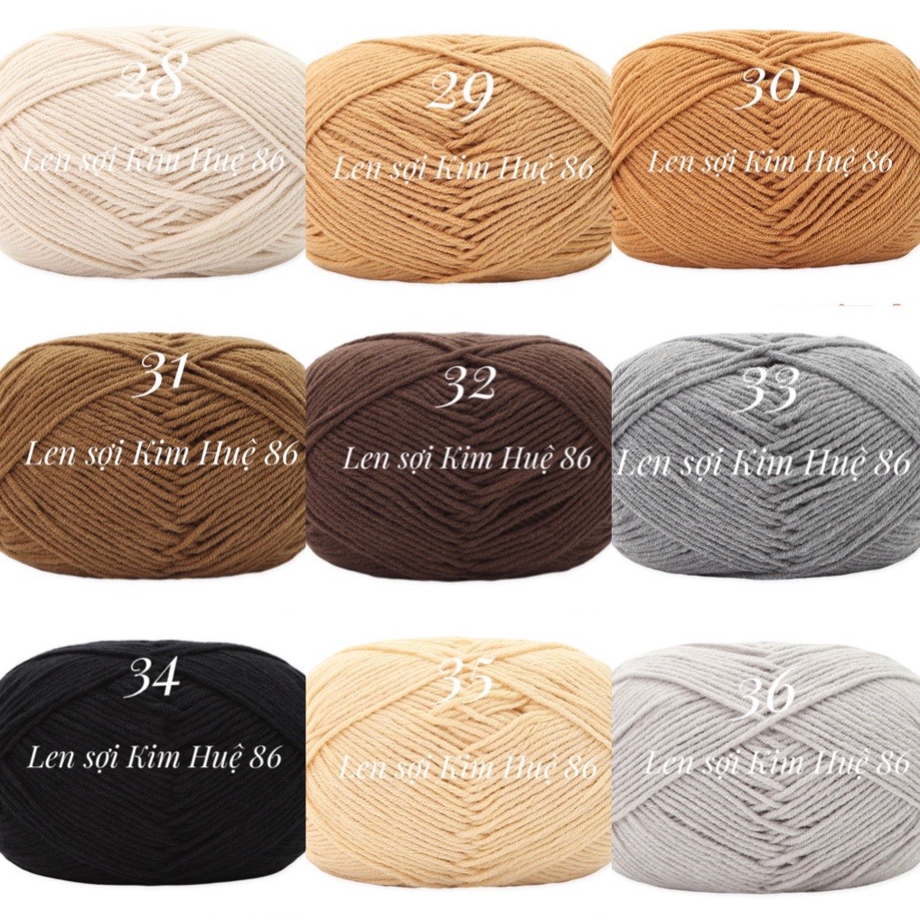 Len milk cotton Mianbao cuộn 40gr