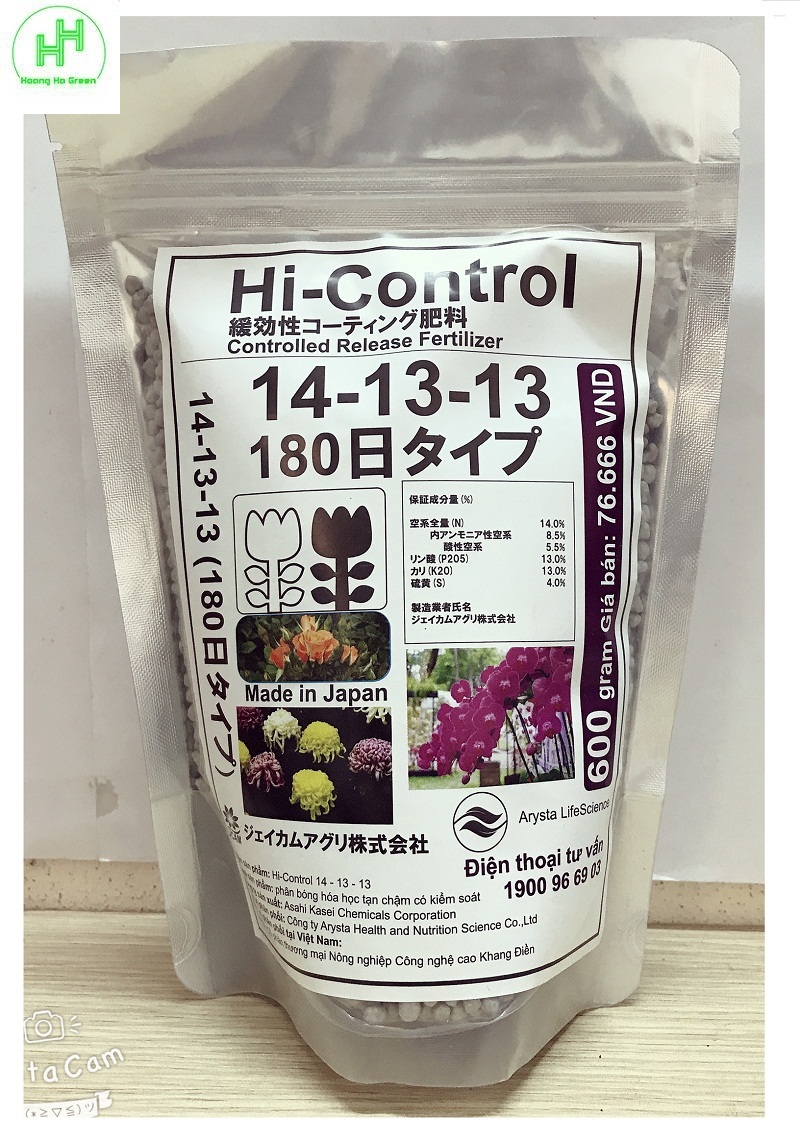 Phân chì tan chậm nhật bản hi-control 14-13-13 gói 600g