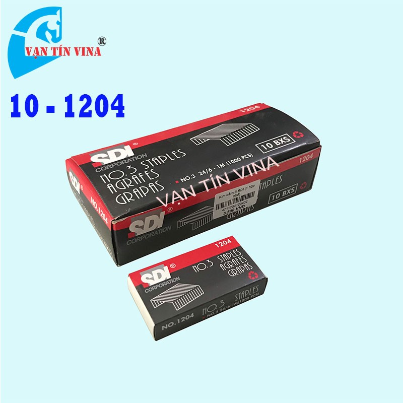 [HCM]Kim bấm SDI số 3 - 1204 (10 hộp nhỏ)