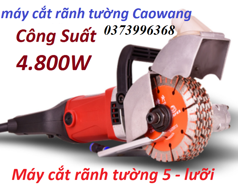 Máy cắt tường tạo rãnh 5 lưỡi