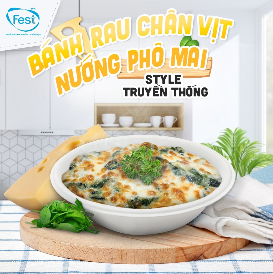 Combo Bát tròn dùng 1 lần bằng giấy bột gỗ Fest Bio 875ml [ 𝙃𝙖̀𝙣𝙜 𝘾𝙝𝙞́𝙣𝙝 𝙃𝙖̃𝙣𝙜 ]