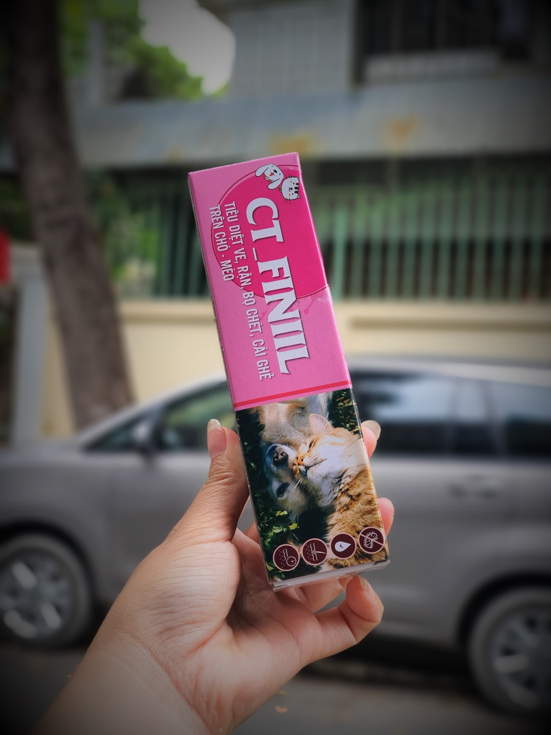 Xịt ve ghẻ chó mèo CT Finil