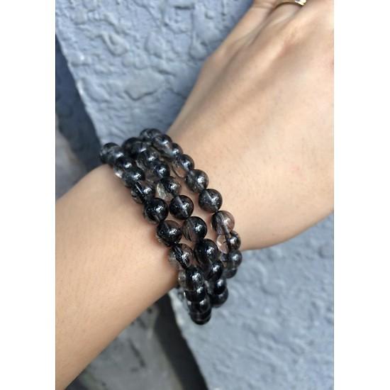Vòng Đá Thạch Anh Tóc Đen 6 Li Đeo Tay, Tràng Cổ