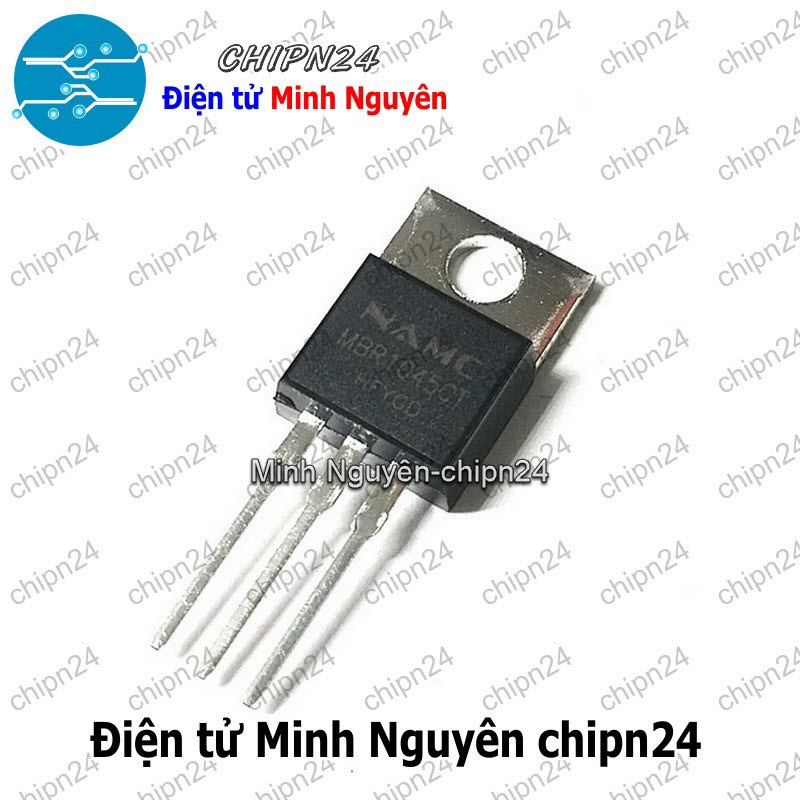 [1 con] (DT) Diode MBR1045CT TO-220 Hàng Tốt 10A 45V (MBR1045G 1045) [Diode Schottky] - HH003798
