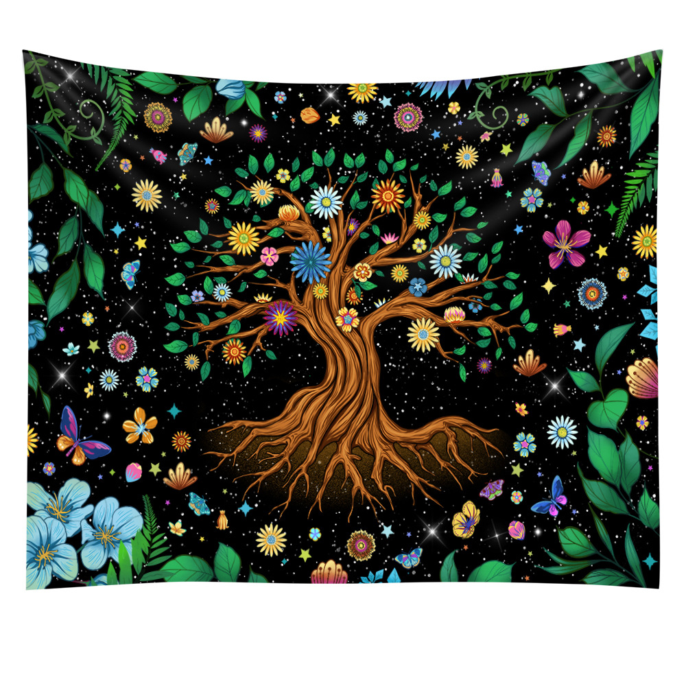 Fluorescent Tapestry UV Home Room Tapestry Live Background Cloth