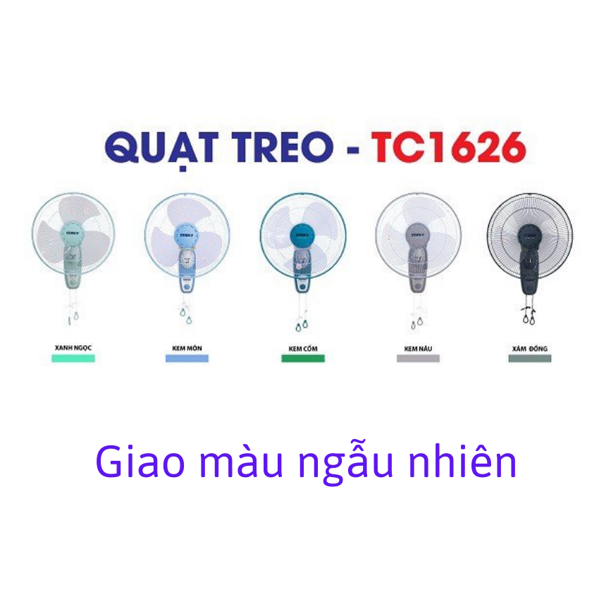[HCM]Quạt treo 2 dây Senko mẫu mới TC1626 ( Giao màu ngẫu nhiên).