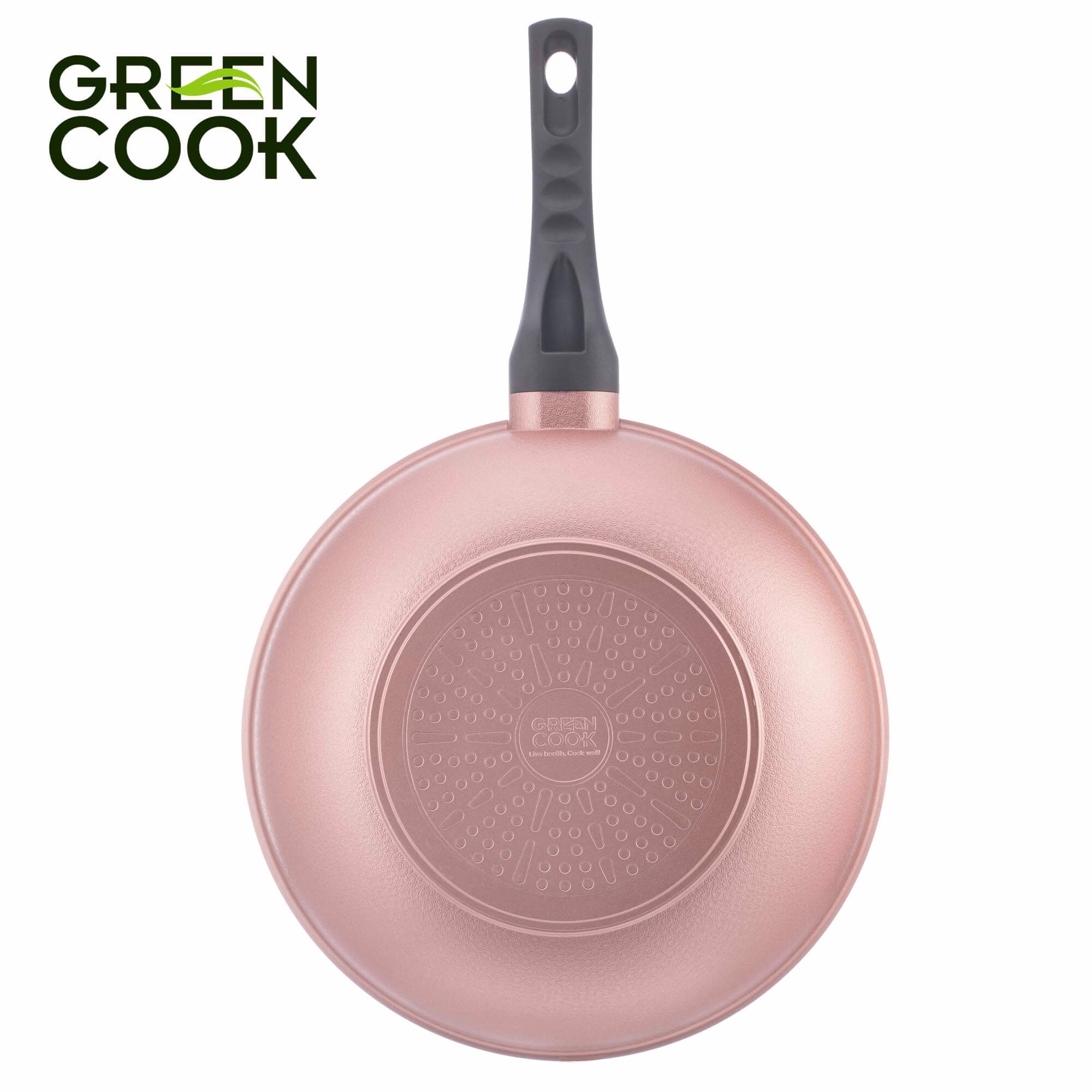 [HCM]Chảo đúc vân đá đáy từ sâu lòng 26cm Green Cook