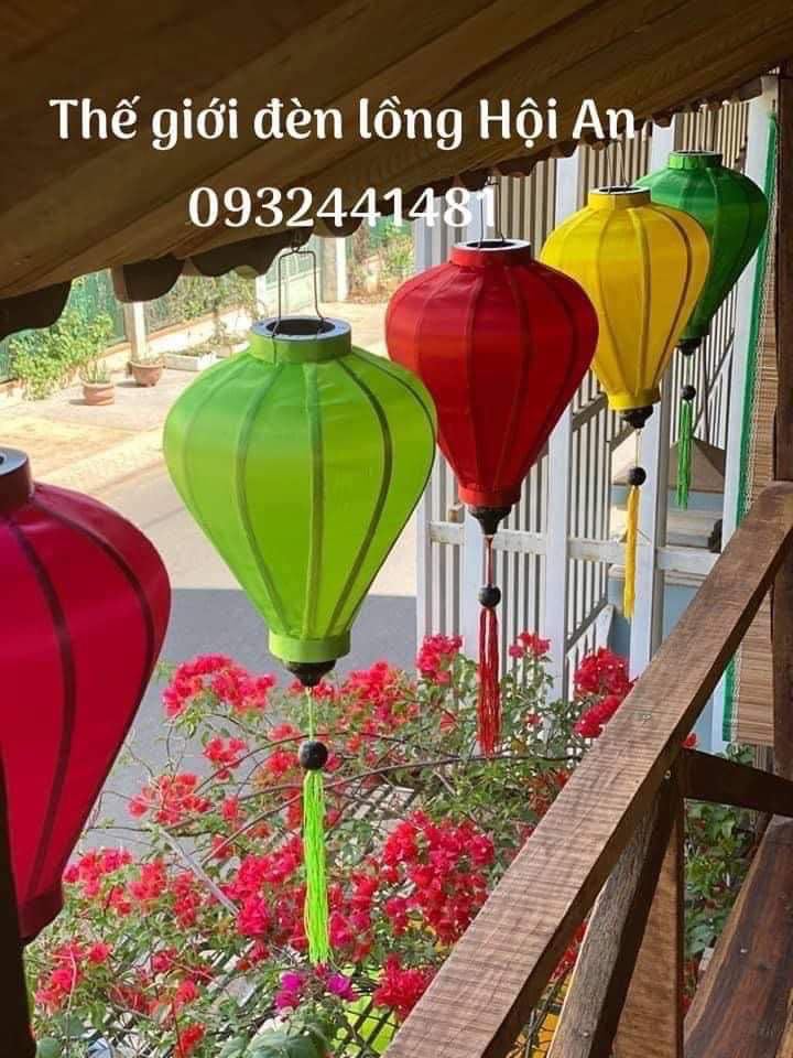 Đèn lồng Hội An phi bóng ngoài trời 30cm