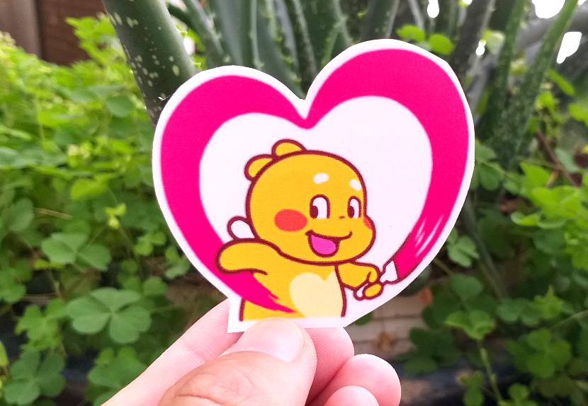 Bảng Tem Khủng Long Vàng Siêu Dễ Thương