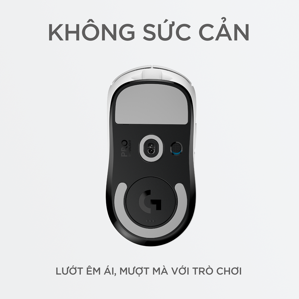 Chuột game không dây Logitech G Pro X Superlight - Siêu nhẹ, cảm biến Hero 25k, 25.6k DPI, Lightspeed, 5 nút lập trình, pin lâu, PC/Laptop