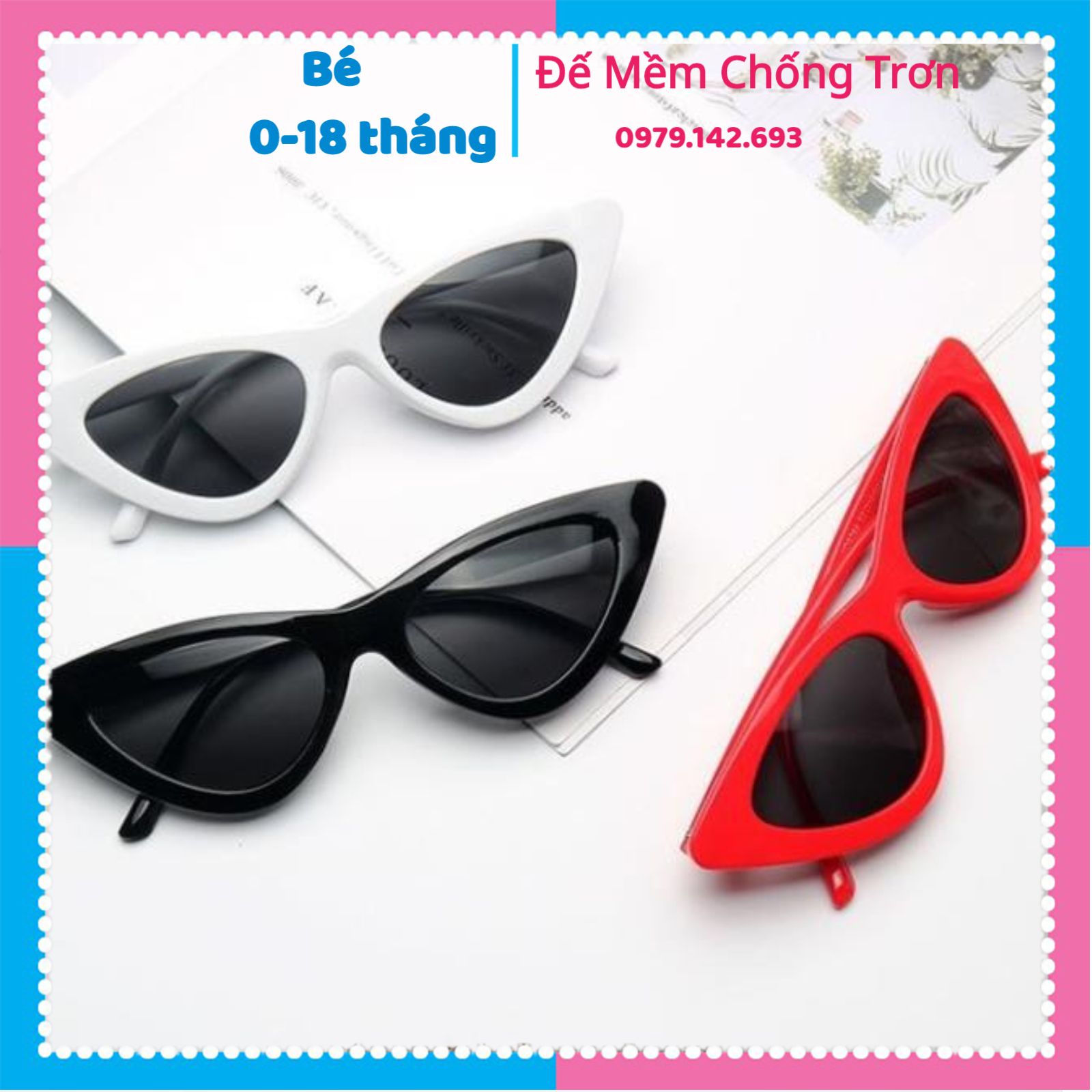Kính mắt mèo cho bé trai, bé gái