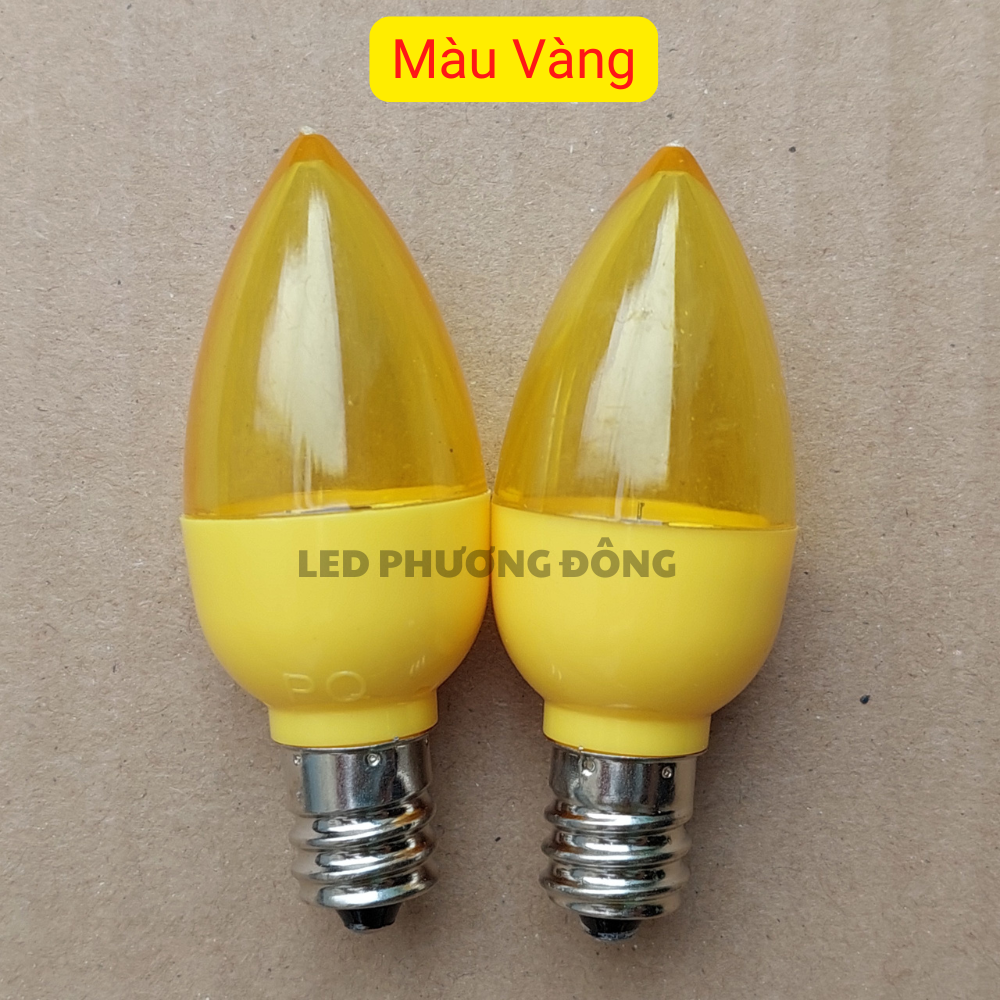Cặp bóng đèn LED trái Ớt đèn Quả nhót cao cấp đuôi E12