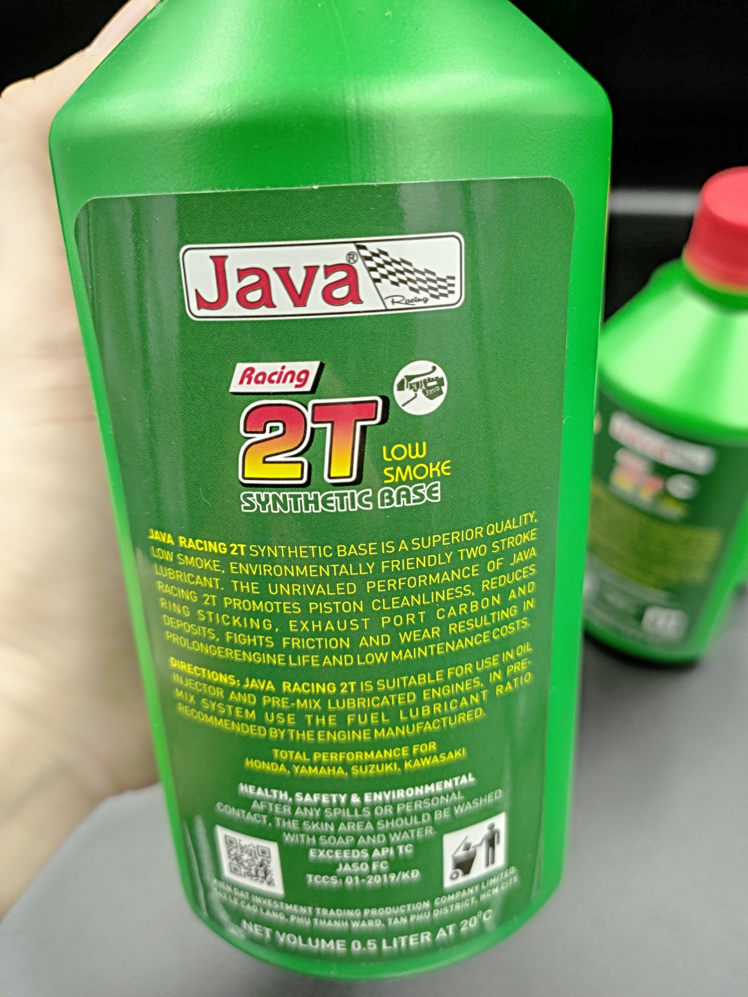 Nhớt 2 thì Java racing Cực Thơm ( Màu Xanh)Dầu khoáng tiên tiến Mỹ