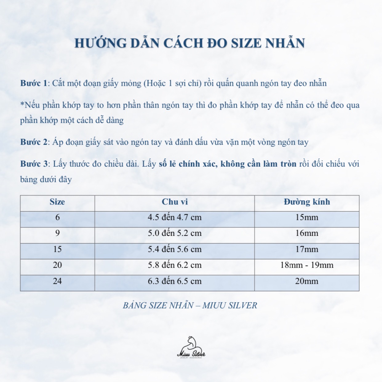 Nhẫn bạc nữ 925 Miuu Silver đính đá Sophia Ring