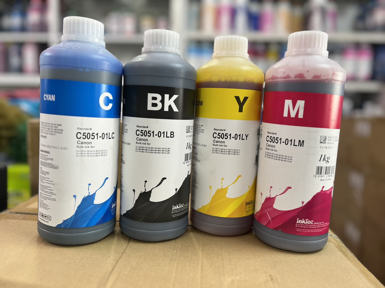 Mực In Inktec 1 Lít Dùng Cho Tất Cả Máy In Phun Màu Canon